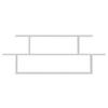 WANDREGAL 120/44,6/14,6 cm  - Weiß, Design, Holzwerkstoff (120/44,6/14,6cm) - MID.YOU