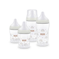 FLÄSCHCHENSET Perfect Match 4-teilig  - Beige, Basics, Kunststoff (14,2/14,2/18,4cm) - NUK