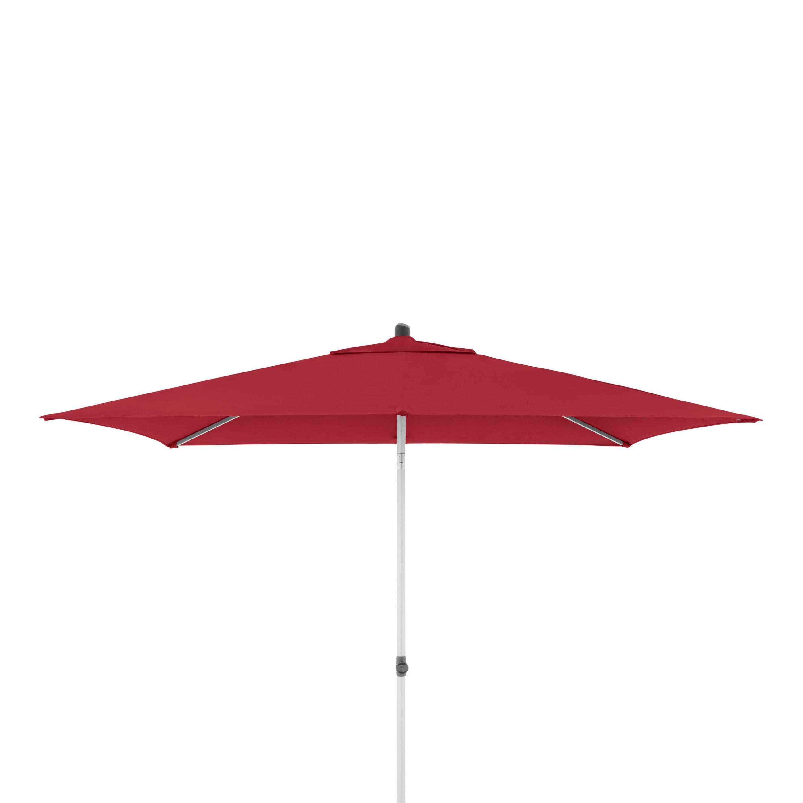 SONNENSCHIRM  200/250 cm  - Silberfarben/Rot, Konventionell, Textil/Metall (200/250cm) - Doppler