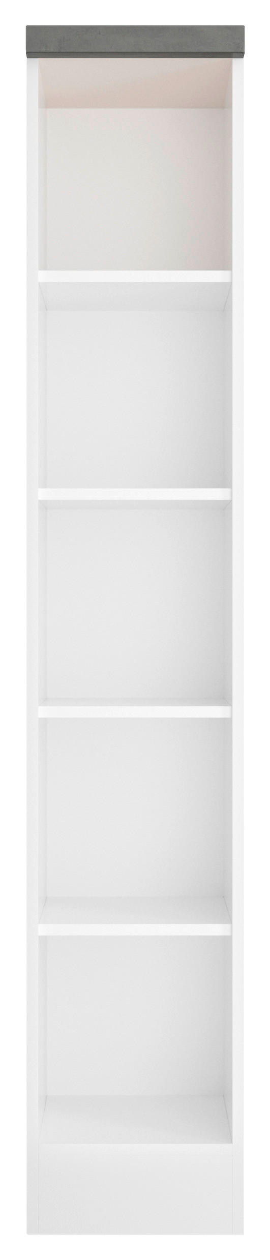 HYLLA i 30/166/60 cm grå, vit  - vit/grå, Lifestyle, trämaterial (30/166/60cm) - Held