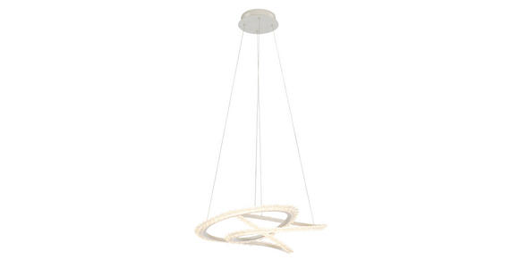 LED-HÄNGELEUCHTE 55/120 cm  - Weiß, Basics, Kunststoff/Metall (55/120cm) - Novel