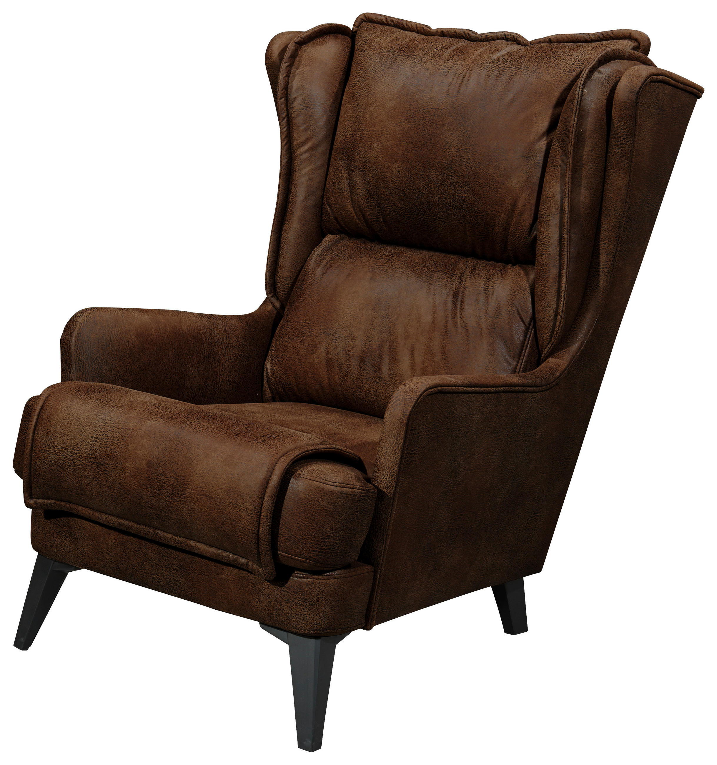 NASLONJAČ tekstil, drvni materijal  smeđa   - crna/smeđa, Moderno, drvni materijal/tekstil (86/104/109cm) - MID.YOU
