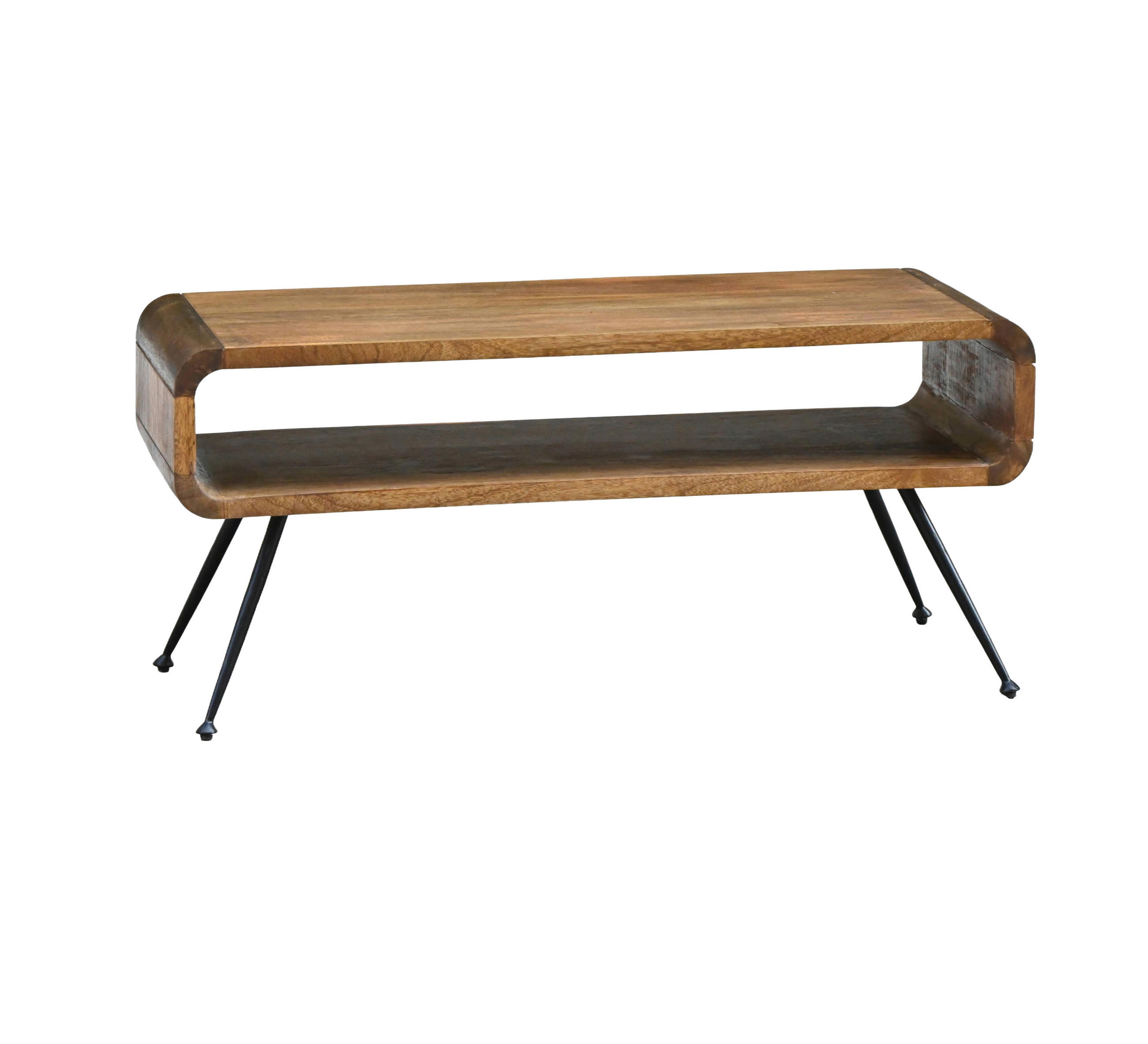 DOHÁNYZÓASZTAL fa 105/40/45 cm   - barna/fekete, Design, fa/fém (105/40/45cm) - Livetastic