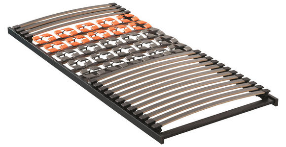 LATTENROST 90/200 cm - Anthrazit/Orange, Basics, Holz (90/200cm) - Dieter Knoll