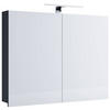 SPIEGELSCHRANK 60/59,2/12 cm  - Schwarz, MODERN, Glas/Holzwerkstoff (60/59,2/12cm) - MID.YOU