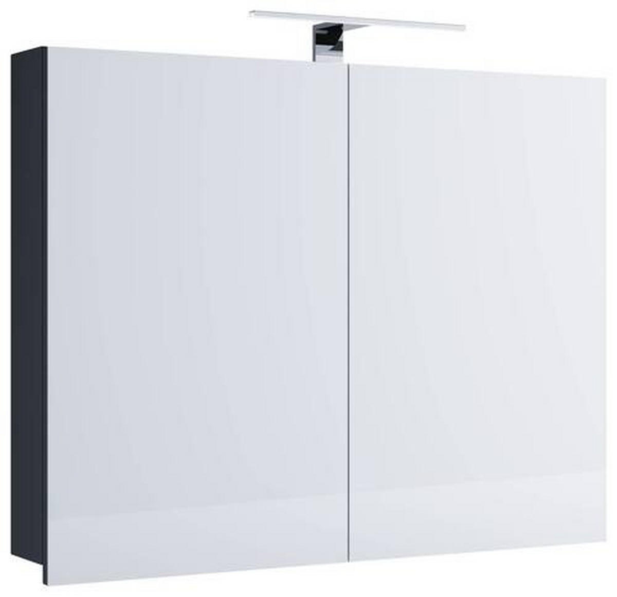 SPEGELSKÅP  - svart, Modern, trämaterial/glas (60/59,2/12cm) - MID.YOU