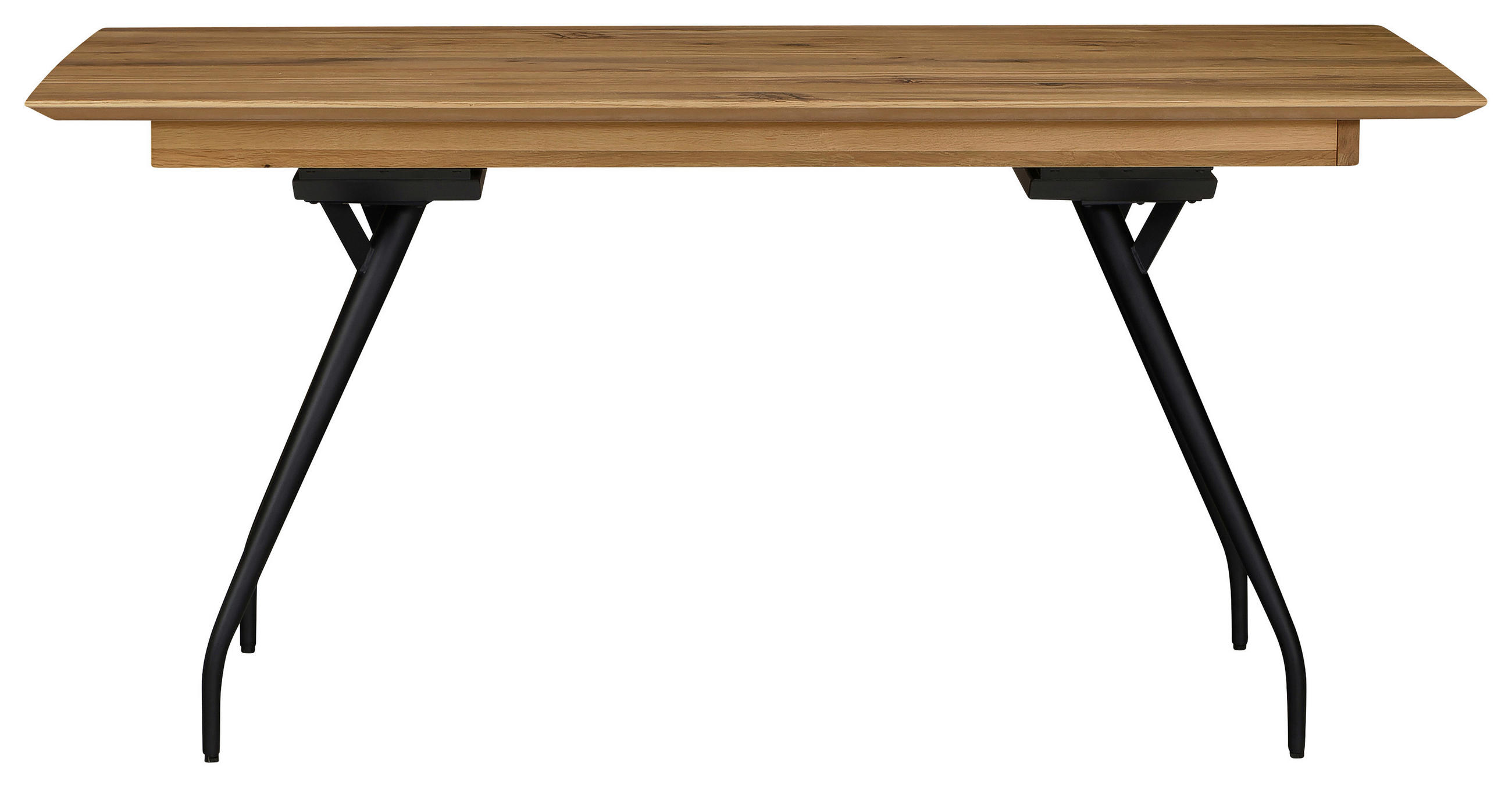 AUSZIEHTISCH Eichefarben, Bronzefarben rechteckig  ausziehbar, in verschiedenen Größen erhältlich  - Eichefarben/Schwarz, Design, Holz/Holzwerkstoff (160(210)/90/76cm) - Moderano