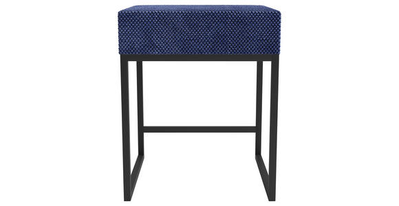 NACHTSCHRANK 45/55/45 cm - Blau/Schwarz, Design, Textil/Metall (45/55/45cm) - Esposa