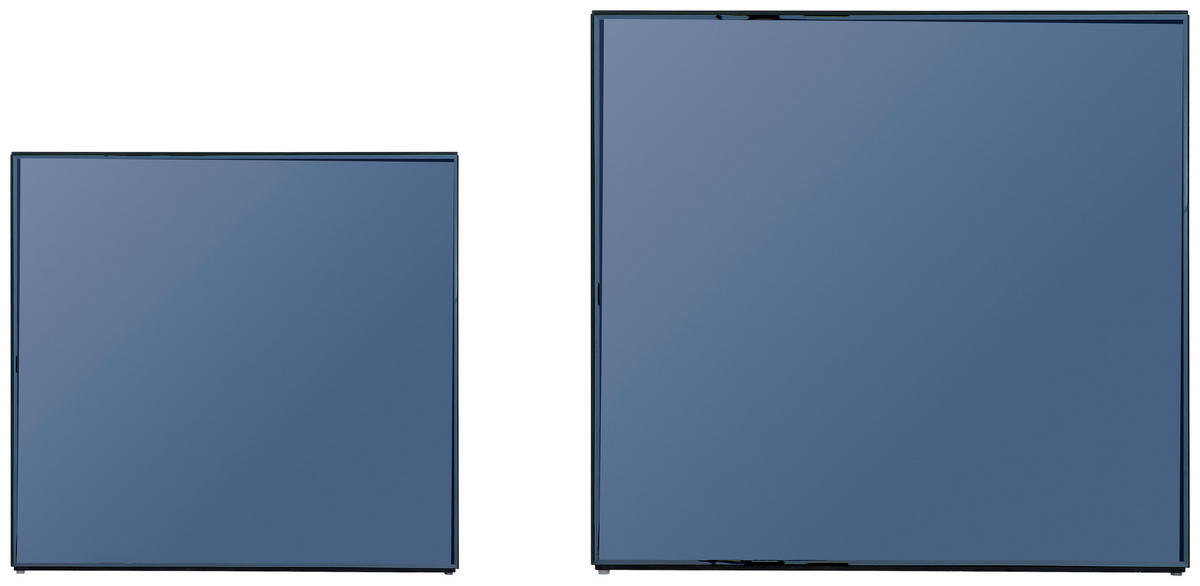 COUCHTISCHSET in Glas, Holzwerkstoff 40/50/40/50/40/47 cm  - Grau, Design, Glas/Holzwerkstoff (40/50/40/50/40/47cm) - MID.YOU