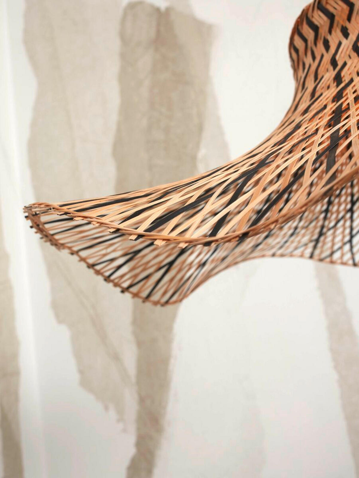 TAKLAMPA GOOD&MOJO  50/50/15 cm  - svart/naturfärgad, Trend (50/50/15cm) - Good & Mojo