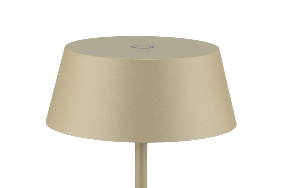 AKKU-TISCHLEUCHTE Naos 15/25 cm  - Grün, Design, Kunststoff/Metall (15/25cm) - Dieter Knoll