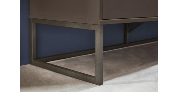 SIDEBOARD Anthrazit, Eichefarben  - Schieferfarben/Eichefarben, Design, Glas/Holzwerkstoff (141/89/43cm) - Dieter Knoll