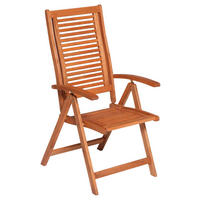 ZAHRADNÍ SKLÁDACÍ KŘESLO, dřevo - přírodní barvy, Basics, dřevo (58/114/68cm) - Gardenson