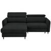 Freisteller von Stylife ECKSOFA Schwarz Samt.