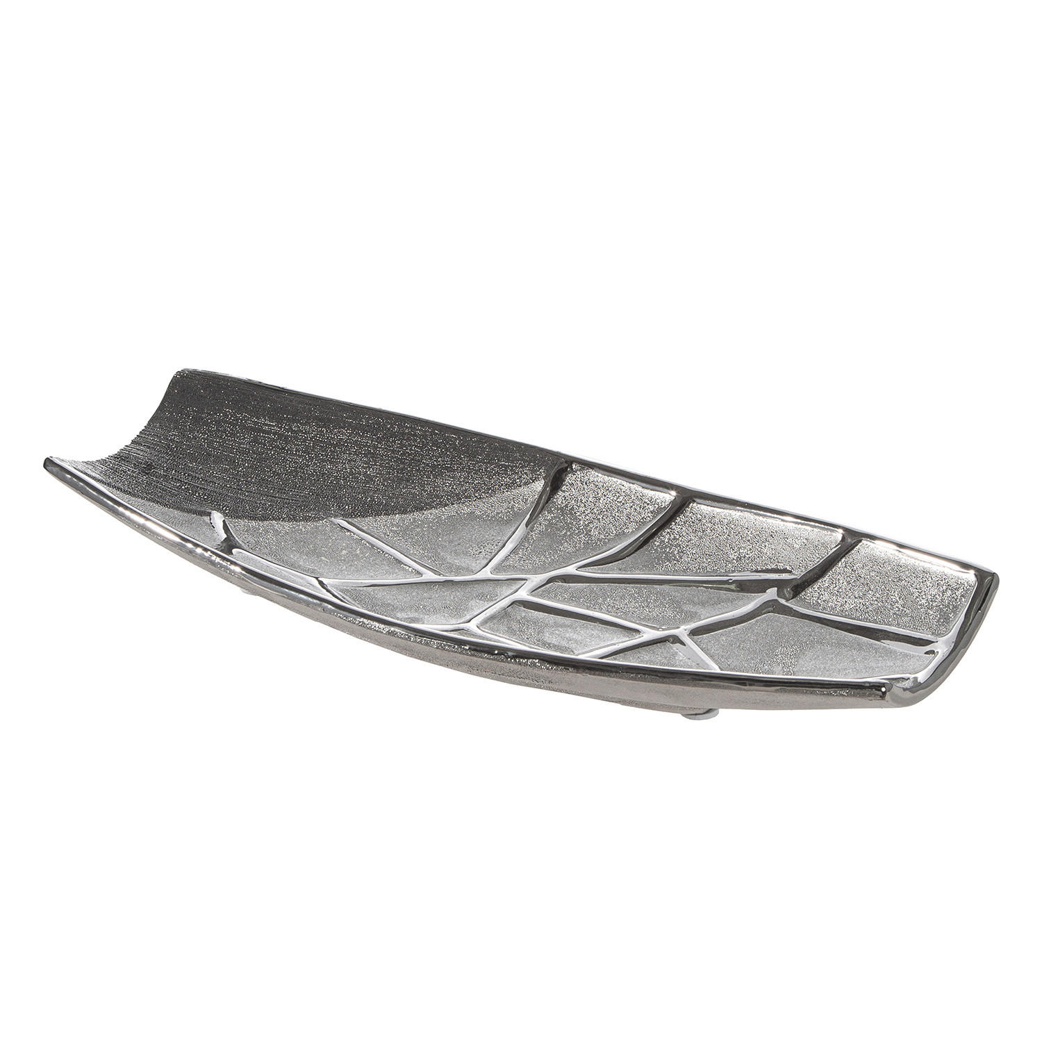 DEKOSCHALE - Silberfarben, Basics, Keramik (13/31/3cm)