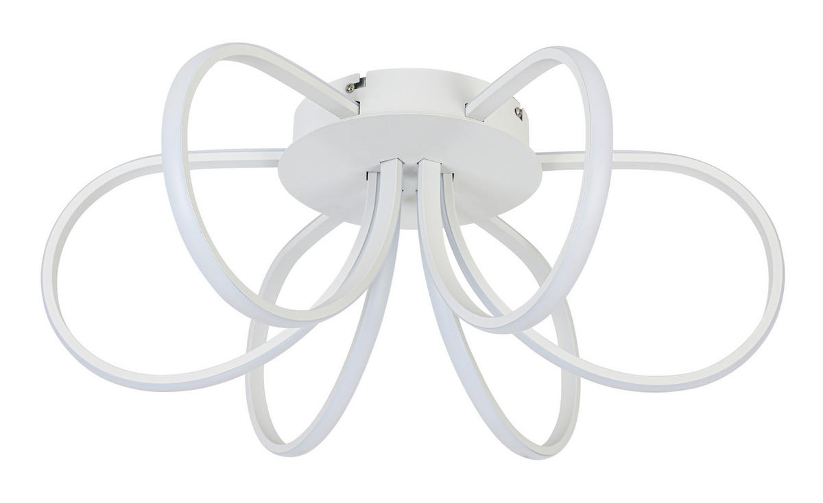 DECKENLEUCHTE     - Weiss, Trend, Kunststoff/Metall (55cm) - Collett's Monde