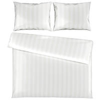 BETTWÄSCHESET Satin 200/210 cm  65 cm/100 cm  - Weiss, Textil (200/210cm) - Dieter Knoll