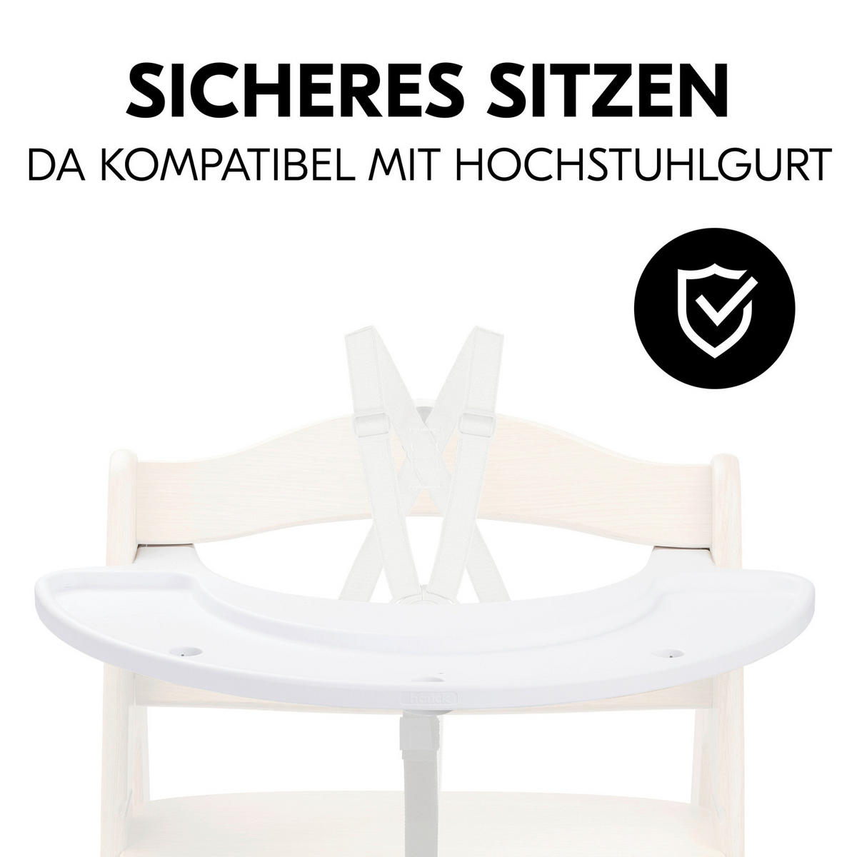ESS- UND SPIELBRETT Arketa Play Tray  - Weiß, Basics, Kunststoff (46/4,6/58cm) - Hauck