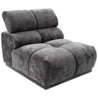 SOFAELEMENT in Flachgewebe Anthrazit  - Anthrazit, Modern, Textil (81/86/113cm) - MID.YOU