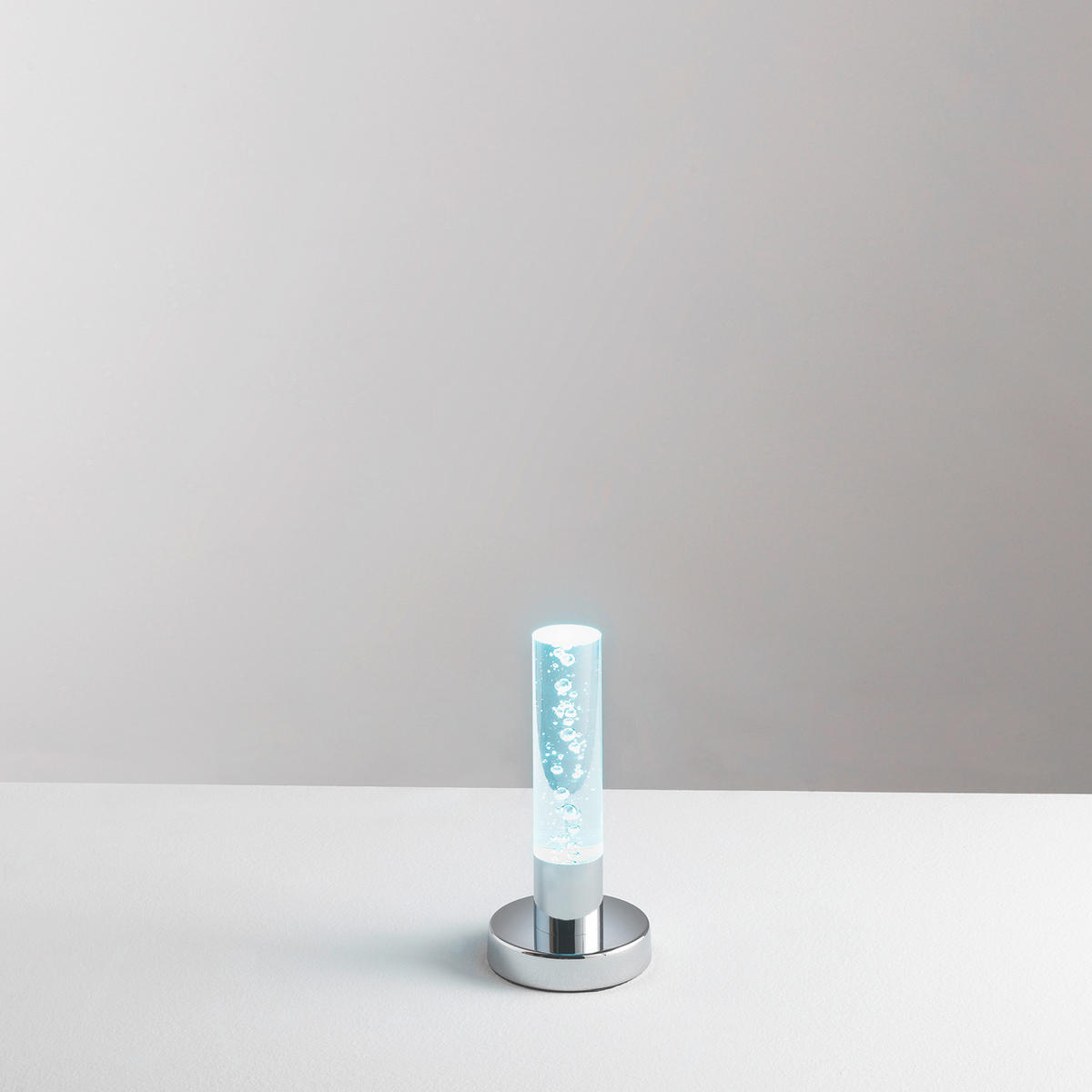 LED-TISCHLEUCHTE BUBBLES 12/12/24 cm   - Chromfarben/Weiß, Design, Kunststoff/Metall (12/12/24cm)