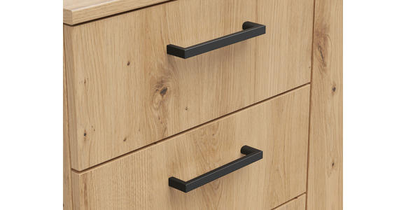 KOMMODE in 120/83/52 cm - Anthrazit/Schwarz, MODERN, Holzwerkstoff/Kunststoff (120/83/52cm) - Carryhome