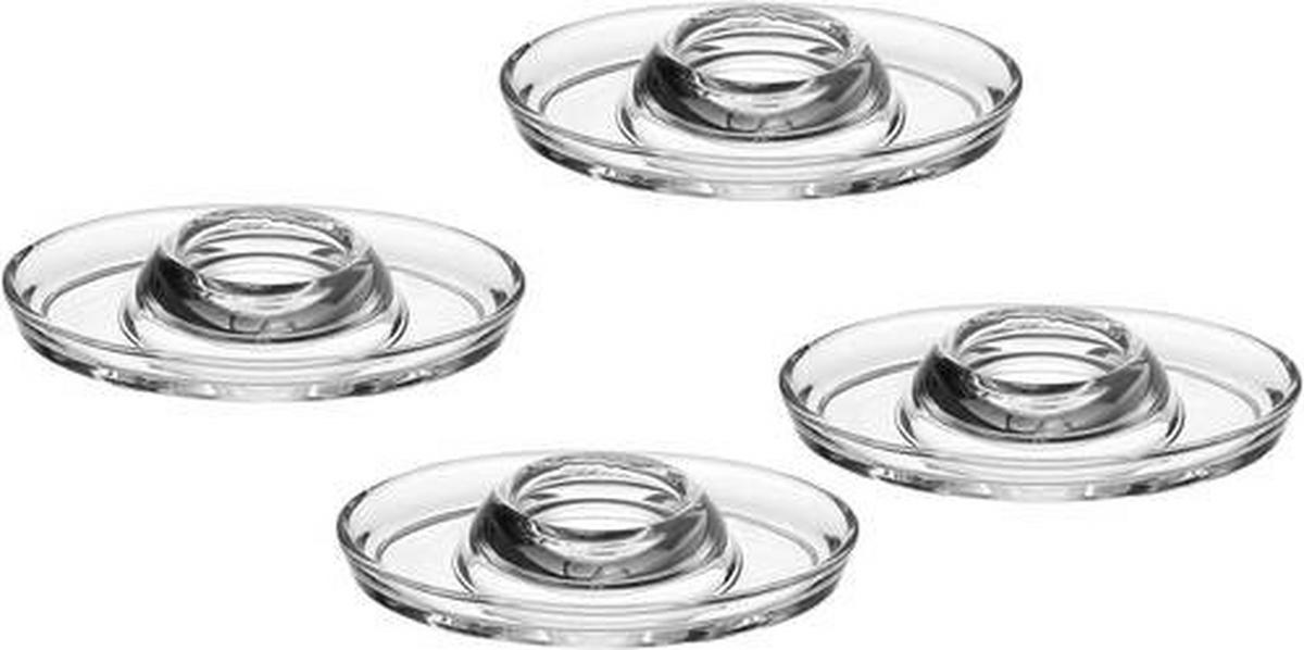 EIERBECHERSET Glas 4-teilig  - Klar, Basics, Glas (13/9/7cm) - Ritzenhoff Breker
