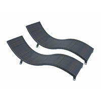 SONNENLIEGE 59/62/185 cm  - Hellgrau/Braun, MODERN, Kunststoff/Metall (59/62/185cm) - Gardenson