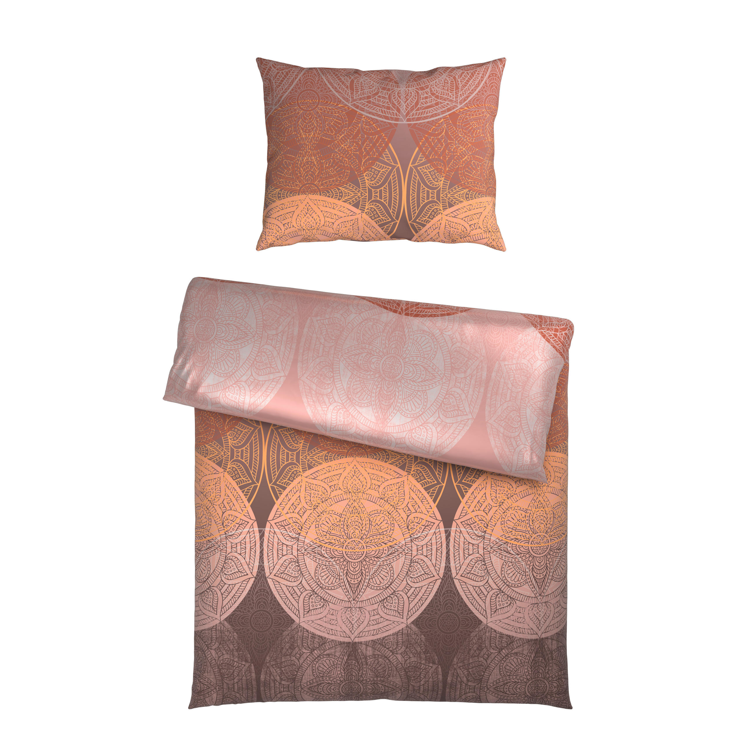 POVLEČENÍ, satén, červená, 140/200 cm - červená, Konvenční, textil (140/200cm) - Bio:Vio