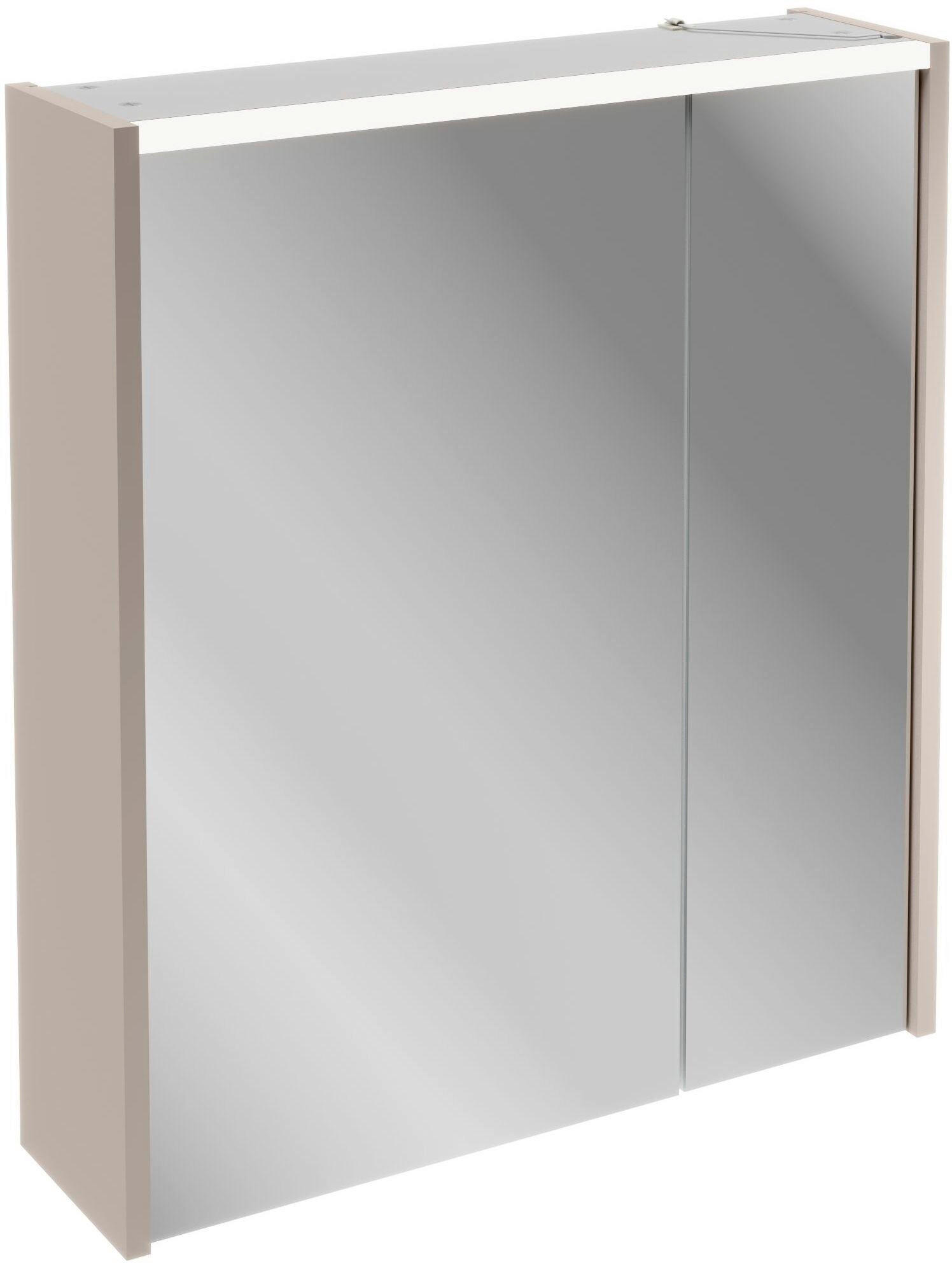 SPIEGELSCHRANK 60/68,3/16,5 cm  - Chromfarben/Kaschmir, MODERN, Glas/Holzwerkstoff (60/68,3/16,5cm) - Voleo