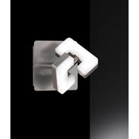 LED-STRAHLER - Weiss/Nickelfarben, Basics, Kunststoff/Metall (10/10/12cm)