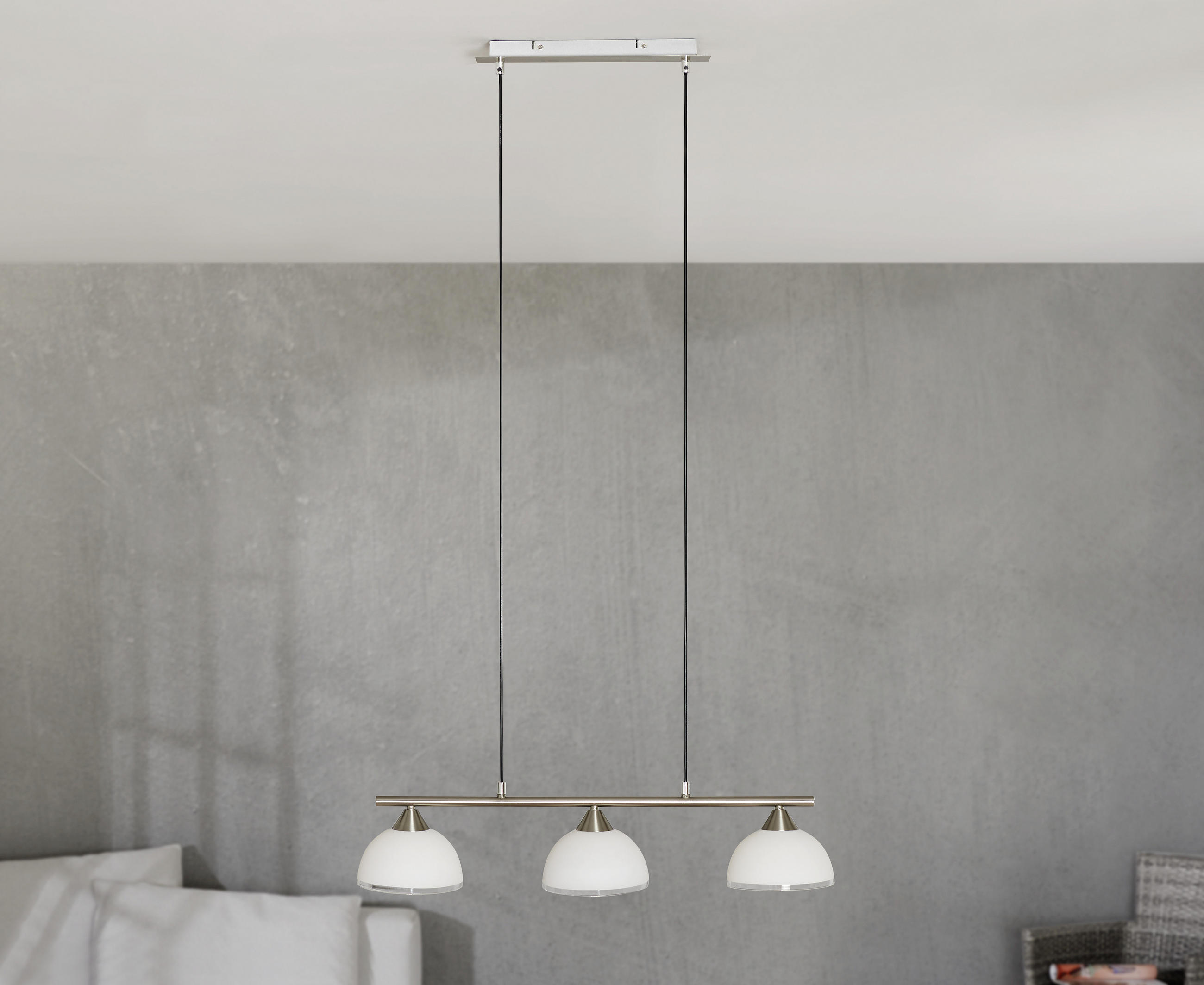 HÄNGELEUCHTE 64 cm  - KONVENTIONELL, Glas/Metall (64cm)