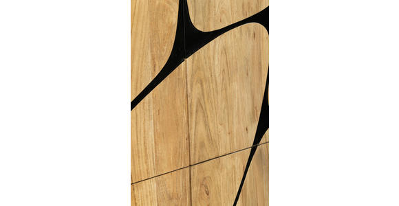 KOMMODE  in 100/115/40 cm  - Schwarz/Akaziefarben, Design, Holz/Metall (100/115/40cm) - Ambia Home