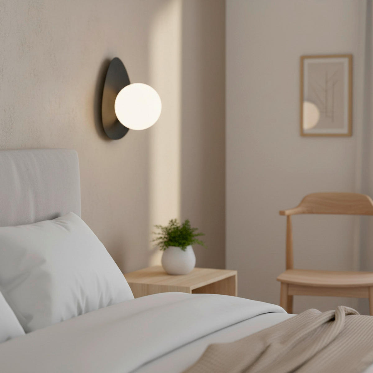 WANDLEUCHTE  15/13/19 cm    - Schwarz, KONVENTIONELL, Glas/Metall (15/13/19cm)