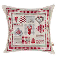 PREVLEKA ZA BLAZINO  NOEL FROST  45/45 cm       večbarvno  - večbarvno, Basics, tekstil (45/45cm)