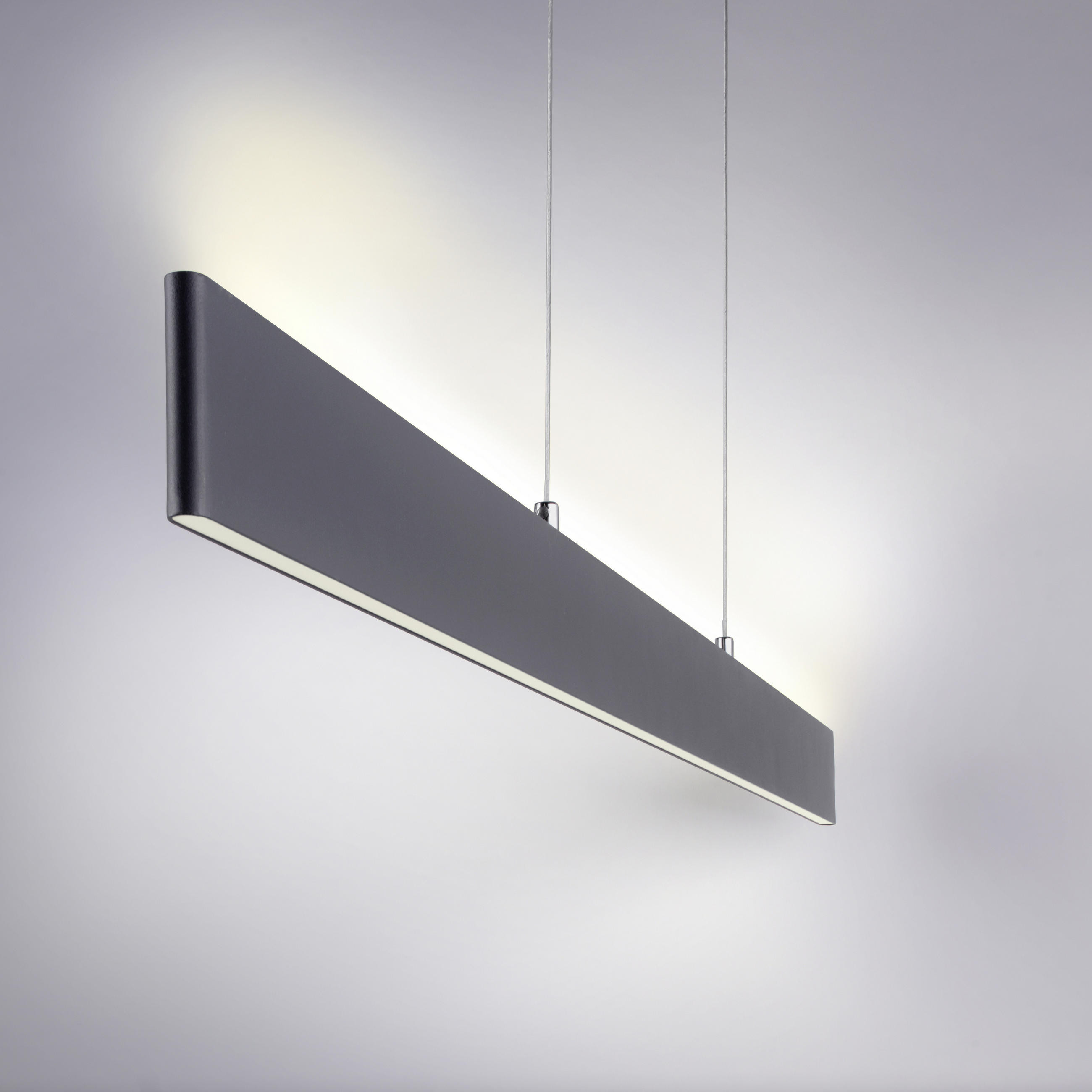 LED-HÄNGELEUCHTE Nila 121/6/120 cm   - Anthrazit, Design, Kunststoff/Metall (121/6/120cm)