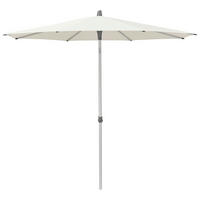SONNENSCHIRM 300 cm Ecru  - Ecru/Silberfarben, KONVENTIONELL, Textil/Metall (300/300cm) - Glatz