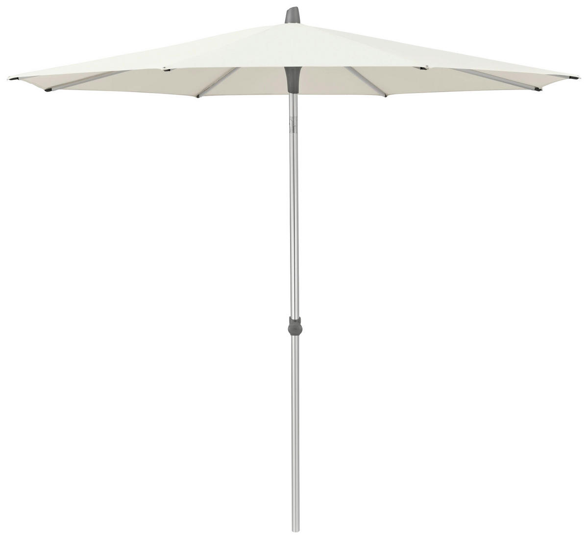 SONNENSCHIRM 300 cm Ecru  - Ecru/Silberfarben, KONVENTIONELL, Textil/Metall (300/300cm) - Glatz