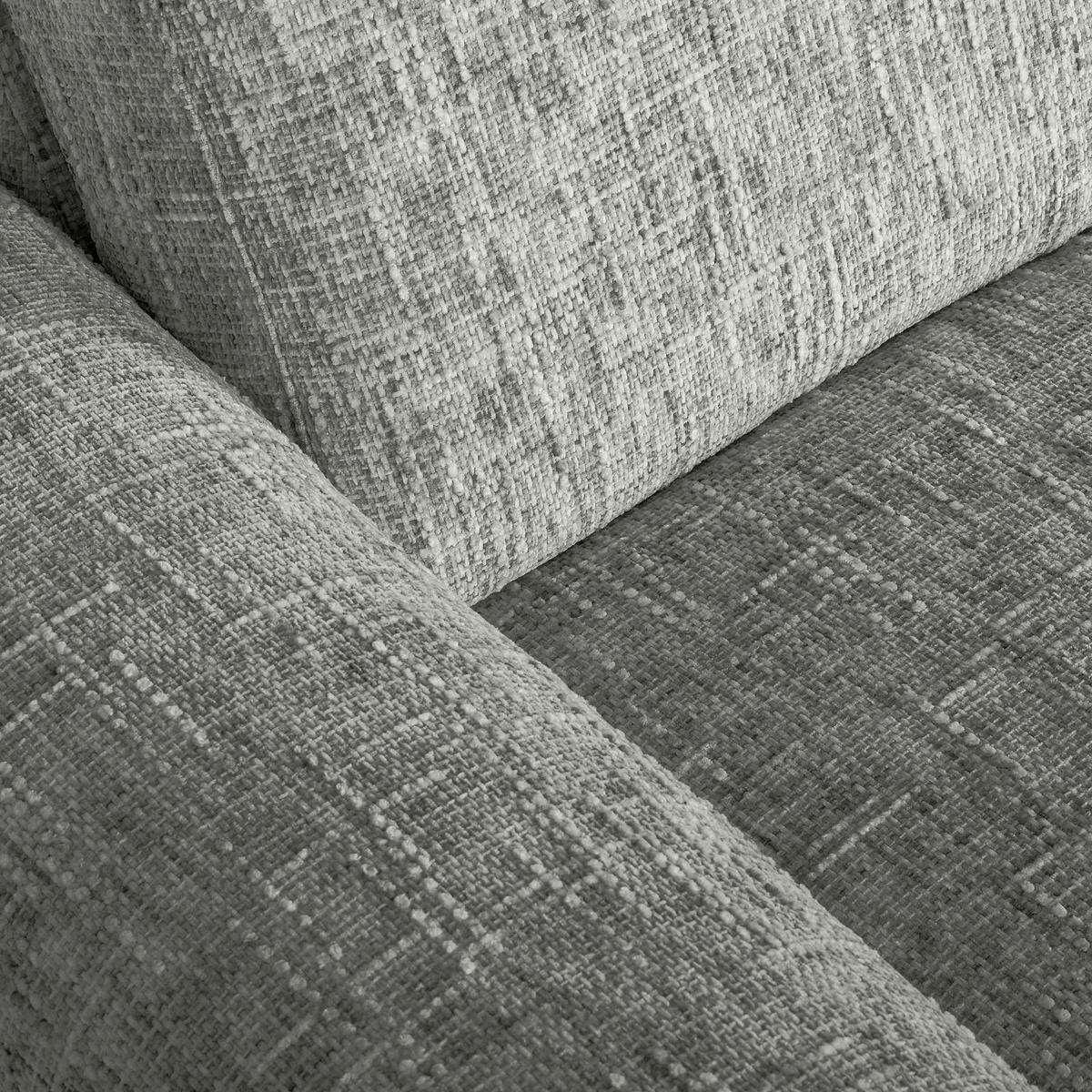 ECKSOFA  Webstoff Grau  - Chromfarben/Grau, Design, Textil/Metall (273/250cm) - Livetastic