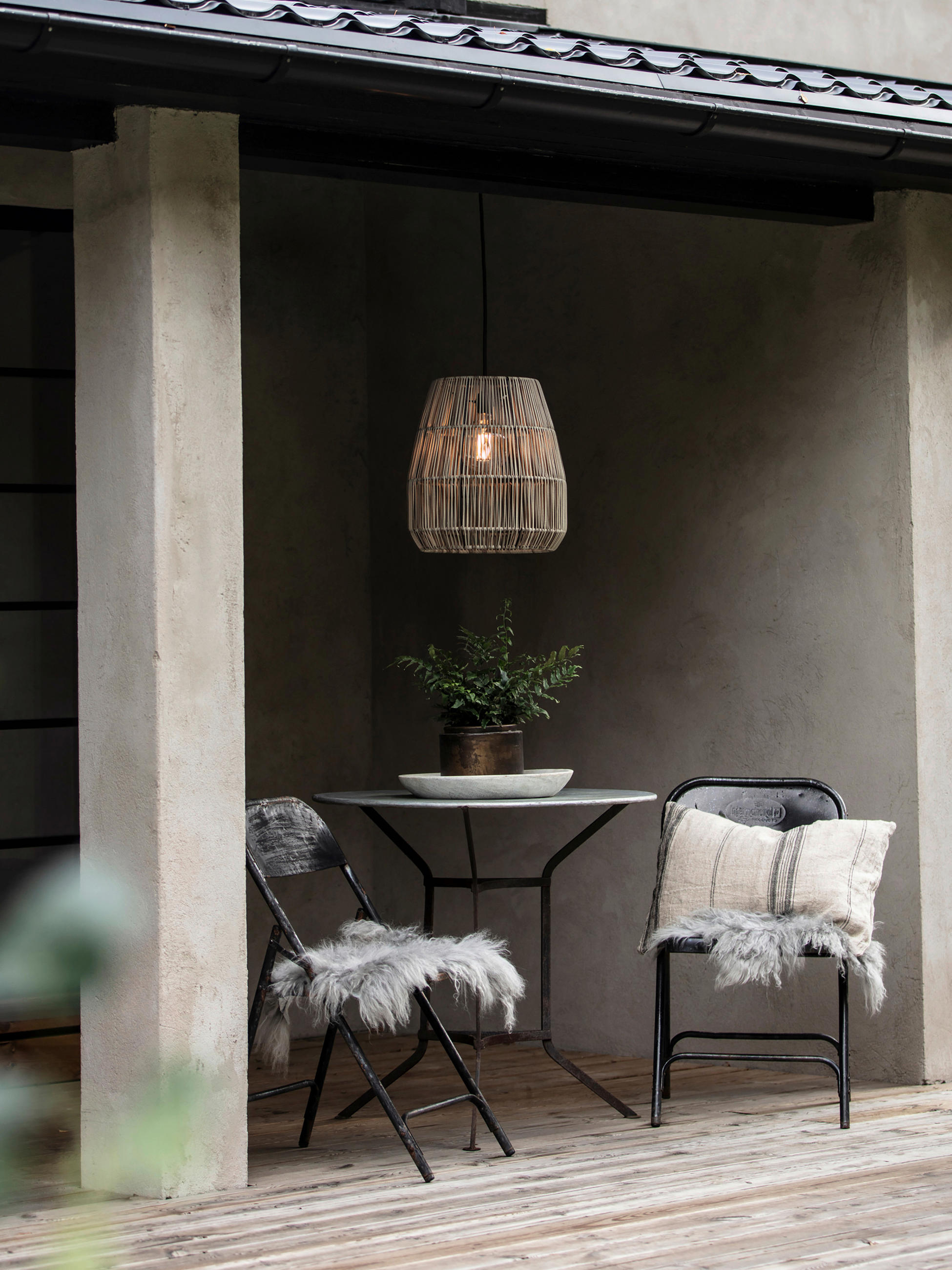 AUßENHÄNGELEUCHTE PR Home Saigon 38/250 cm   - Grau, Basics, Kunststoff (38/250cm)