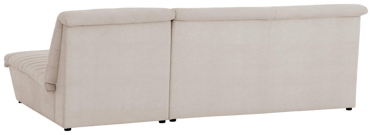 ECKSOFA Looks VIII Ecru Webstoff  - Ecru/Schwarz, Design, Kunststoff/Textil (274/168cm) - LOOKS by W.Joop