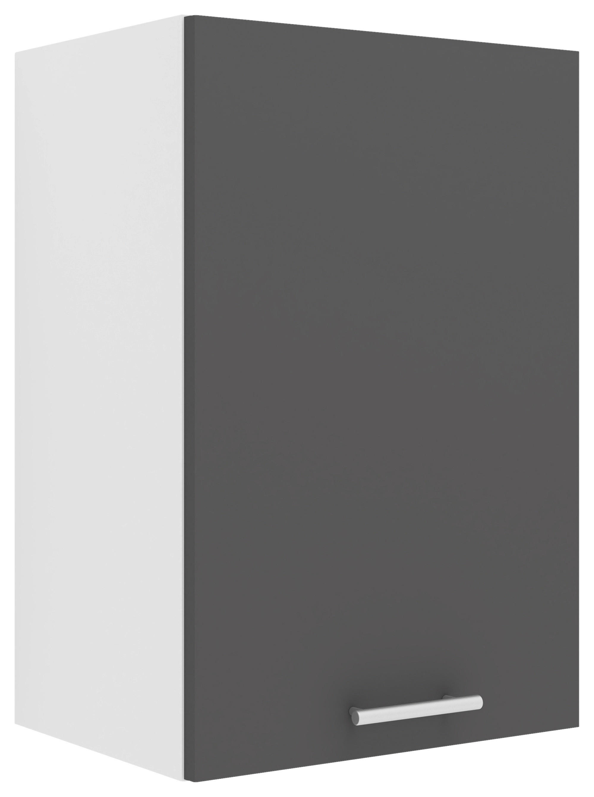KÜCHENOBERSCHRANK 40/60/31 cm  in Weiß, Anthrazit  - Anthrazit/Alufarben, KONVENTIONELL, Holzwerkstoff/Metall (40/60/31cm) - MID.YOU