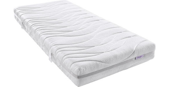 KOMFORTSCHAUMMATRATZE 90/200 cm - Weiß, Basics, Textil (90/200cm) - Sleeptex