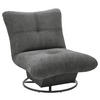 SESSEL in Struktur Graphitfarben  - Schwarz/Graphitfarben, Konventionell, Textil/Metall (96/75/93cm) - Carryhome