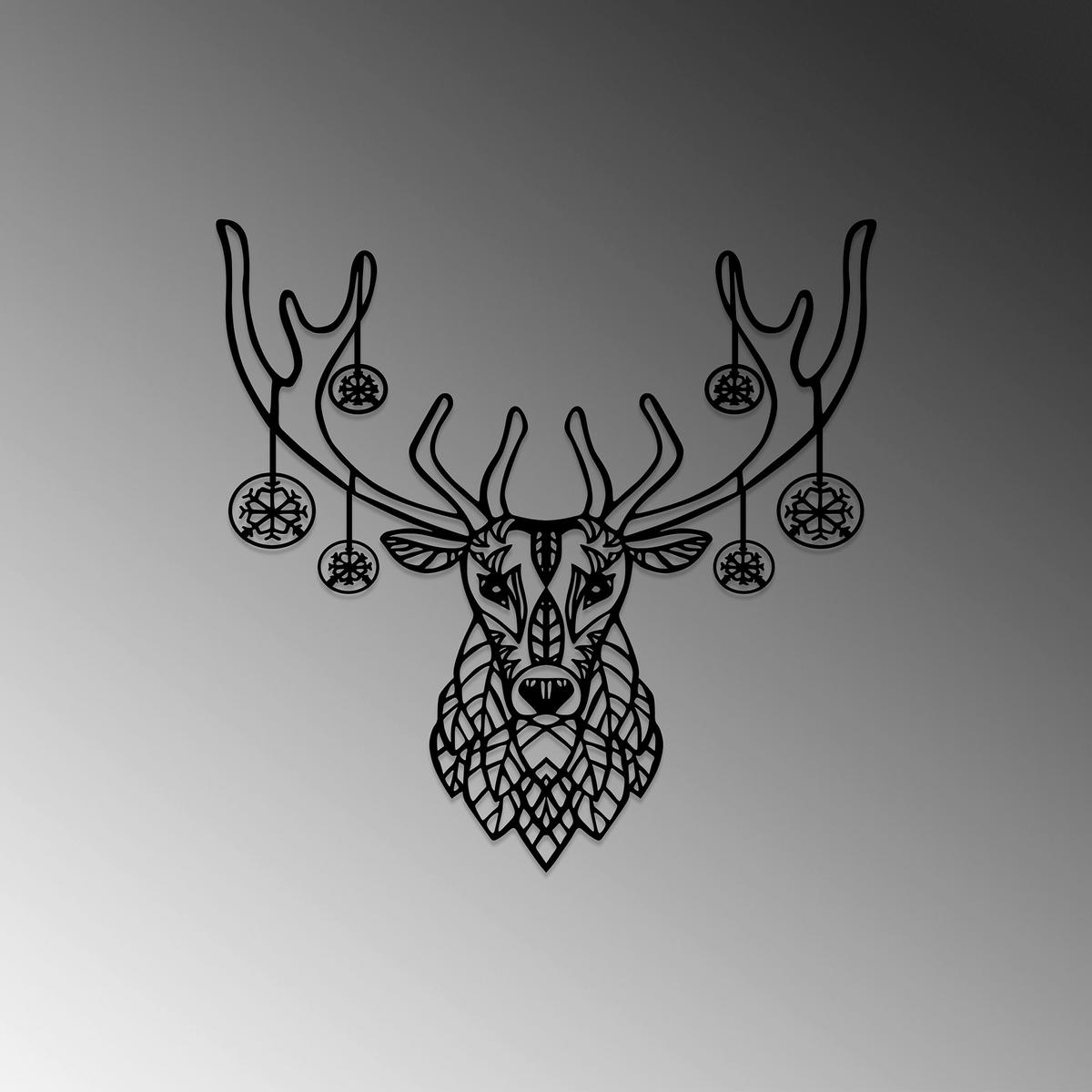 METALLBILD Schwarz  - Schwarz, Basics, Metall (69/70cm) - X-Mas