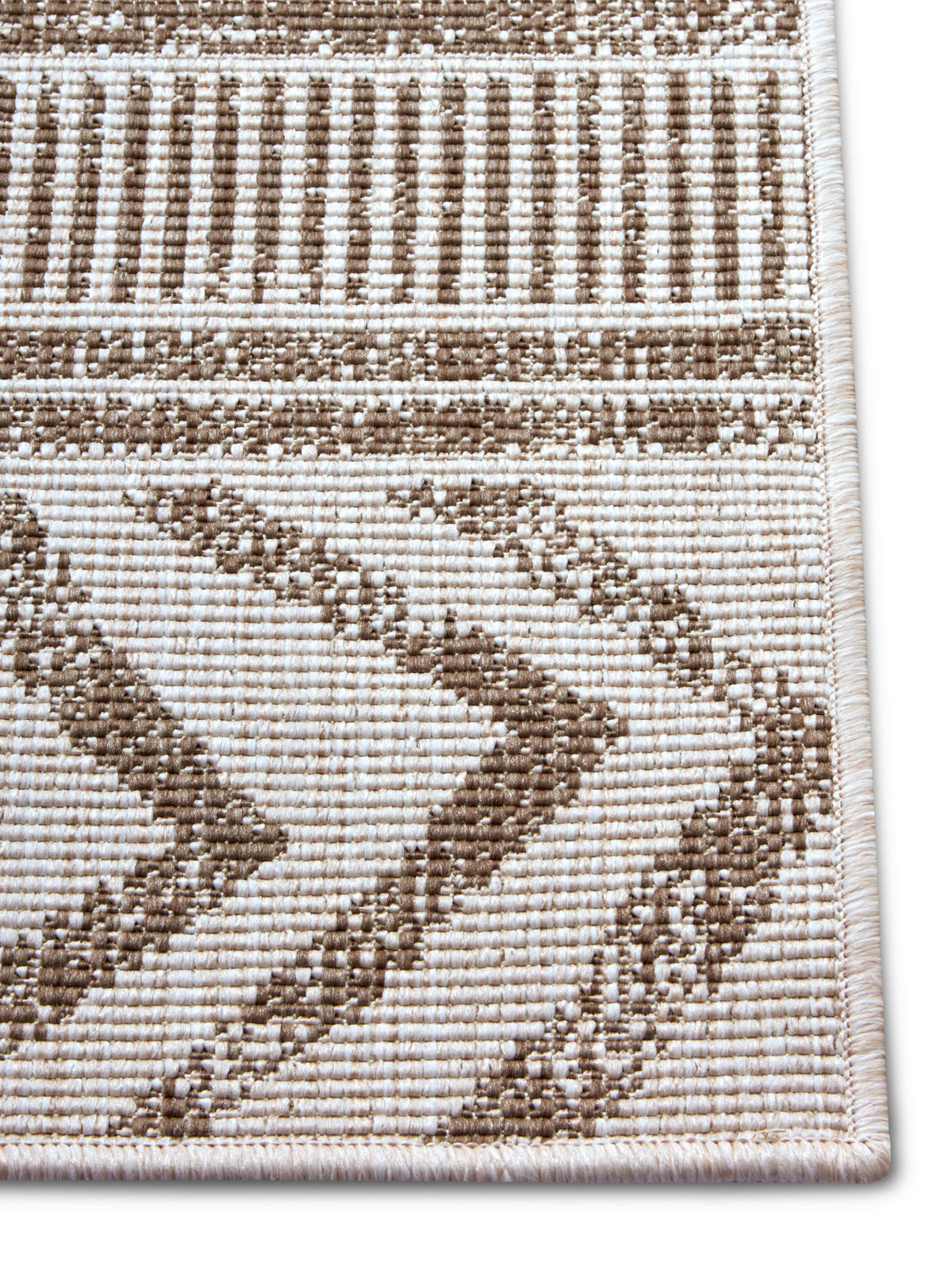 OUTDOORTEPPICH 80/150 cm Twin Supreme Creme, Cappuccino  - Creme/Cappuccino, Design, Kunststoff (80/150cm)