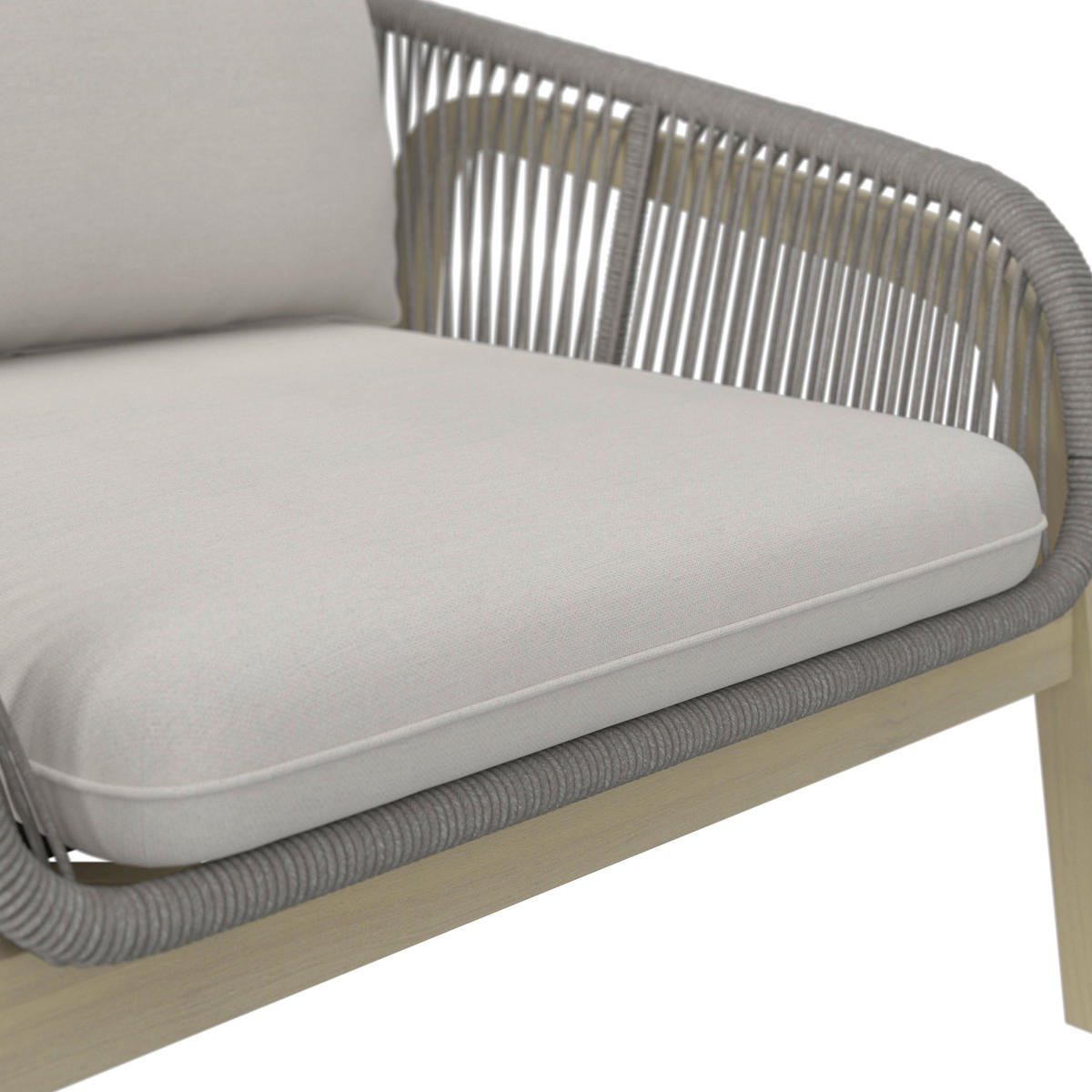 LOUNGE GARNITÚRA 4 részes    - bézs/natúr színű, Modern, textil/fa - Ambia Garden