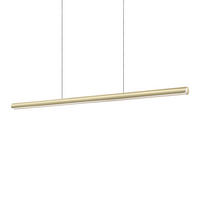 HÄNGELEUCHTE 140/4,5/39 - 218,5 cm  - Messingfarben, Design, Metall (140/4,5/39 - 218,5cm) - Ideal Lux