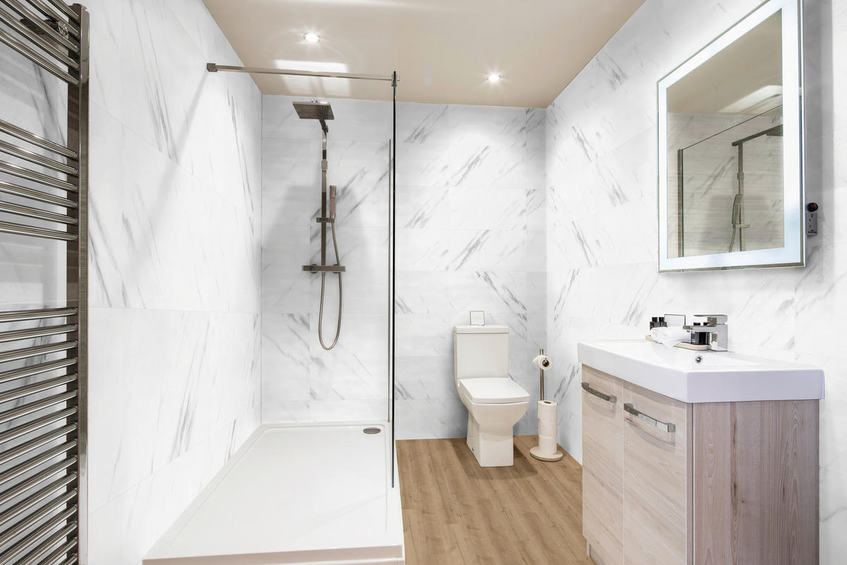 WANDPANEEL  - Weiß Hochglanz/Grau Hochglanz, MODERN, Kunststoff (60/30/0,37cm)