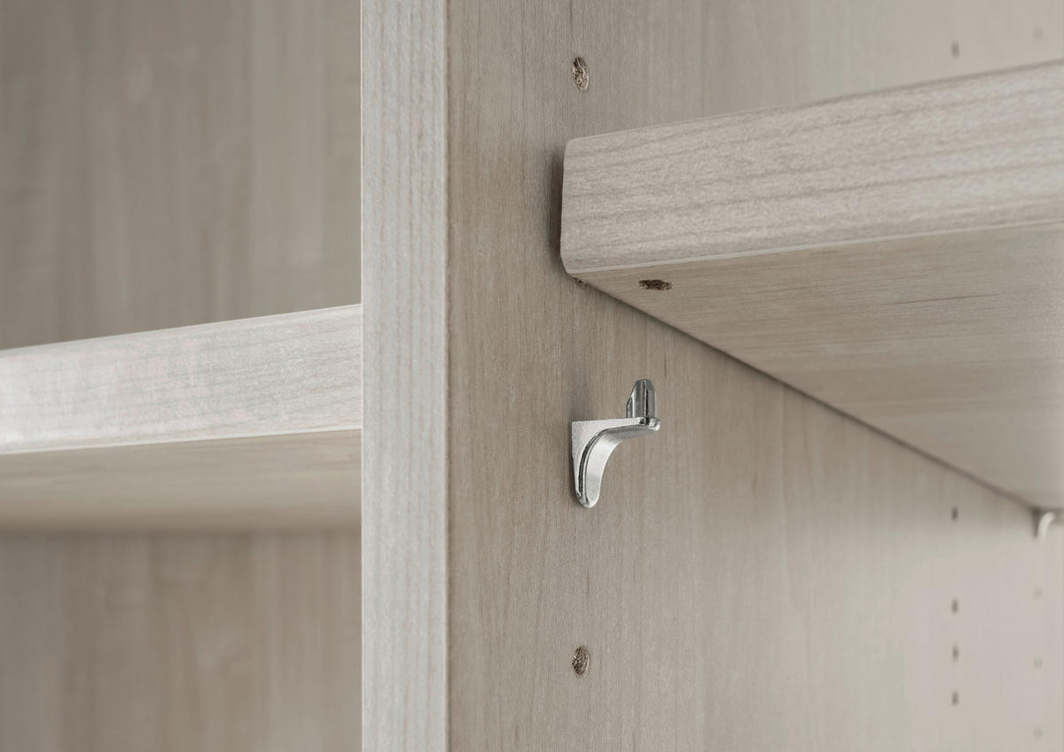 SCHWEBETÜRENSCHRANK 225/236/67 cm 3-türig Champagner  - Chromfarben/Champagner, MODERN, Glas/Holzwerkstoff (225/236/67cm) - Chameo