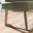 ECKBANK 215/173 cm  in Grün, Eichefarben  - Eichefarben/Schwarz, KONVENTIONELL, Holz/Textil (215/173cm) - Voleo